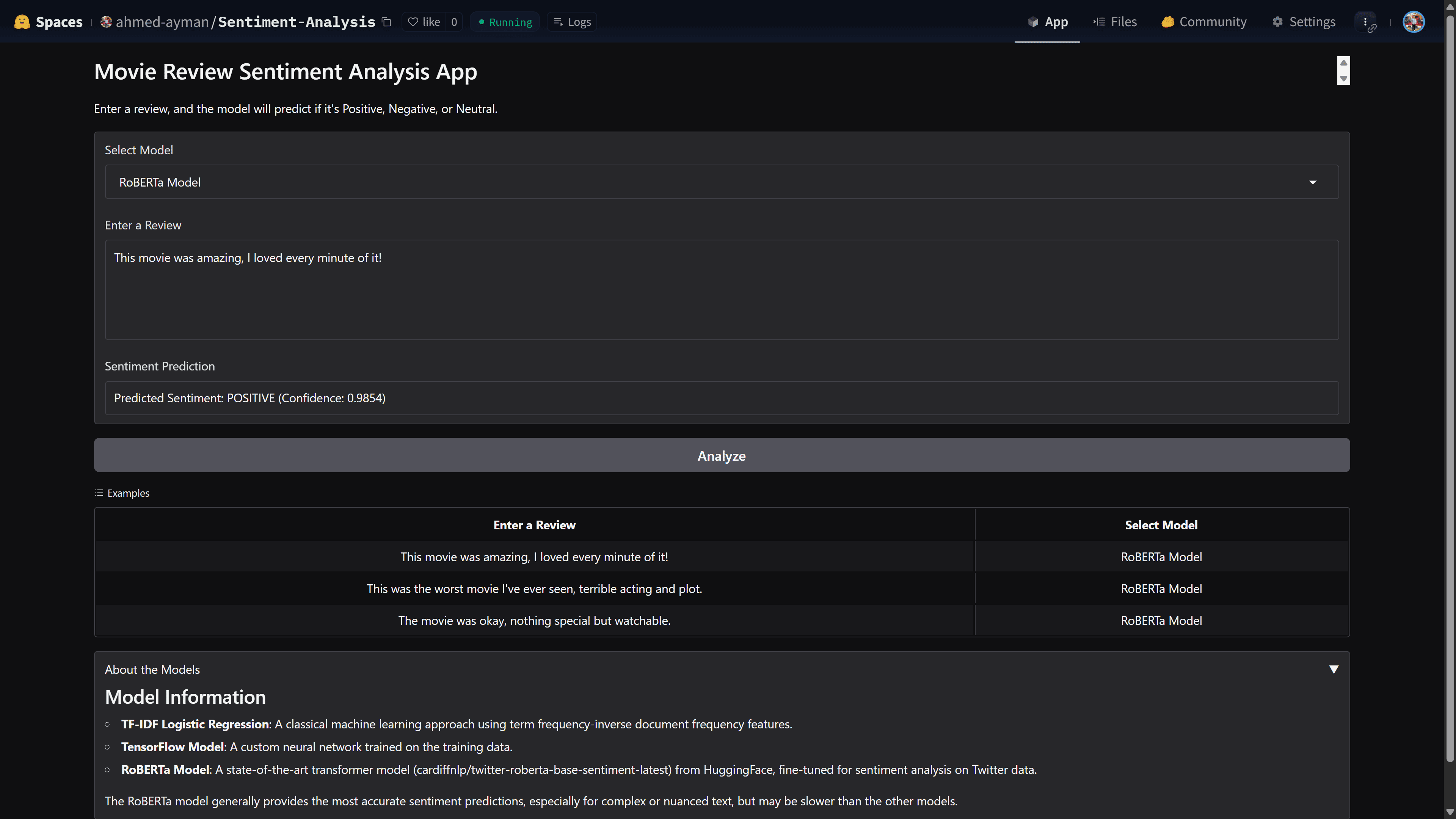 Movie Review Sentiment Analysis 