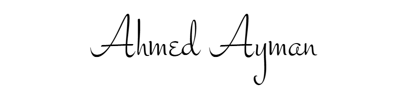 Ahmed Ayman Signature